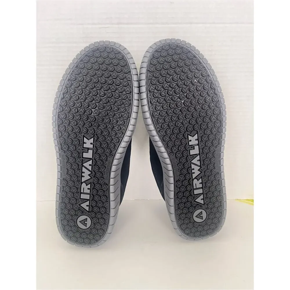 New Airwalk Camino SD Composite Toe Work Shoes Womens 8.5 Black Suede Sneaker